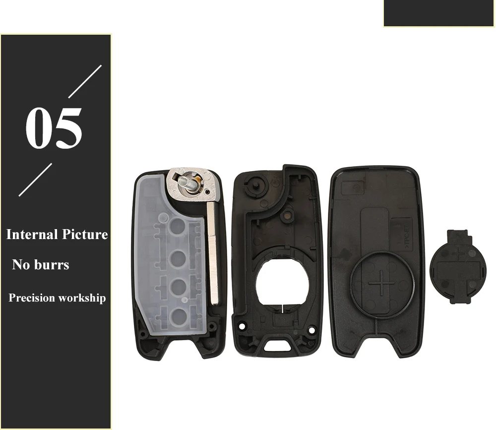 Jingyuqin 2/2015 Tasten für Jeep Wrangler Renegade 2015-2018 Flip Remote Autos chl üssel Shell Case Sip22 Blade Ersatz gehäuse – Detail 11