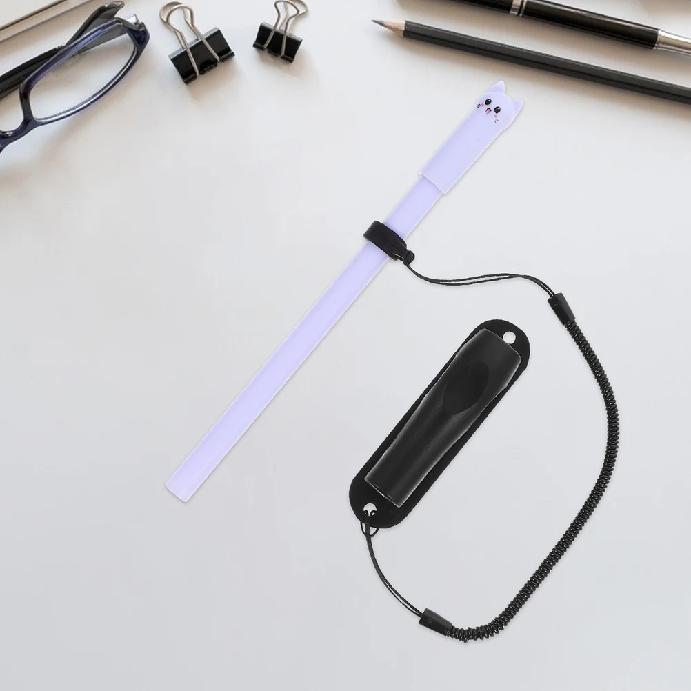 

4 Pcs Stylus Fixing Rope Office Accessories Pen Holder for Nurse Lanyard Belt Anti-lost Rubber Rings Neck Wear Strap Plastic