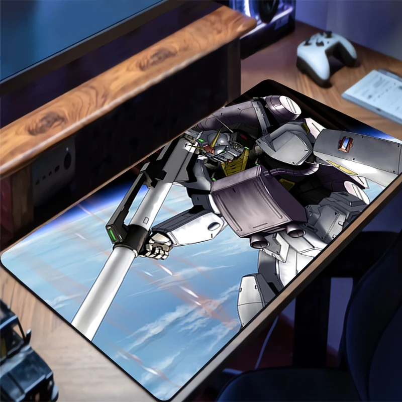 Коврик для мыши Mechanical Warrior Gundam Mk II Xxl Коврик для клавиатуры Резиновый настольный коврик Удлиненный коврик Нескользящий настольный коврик для мыши Игровой коврик для мыши