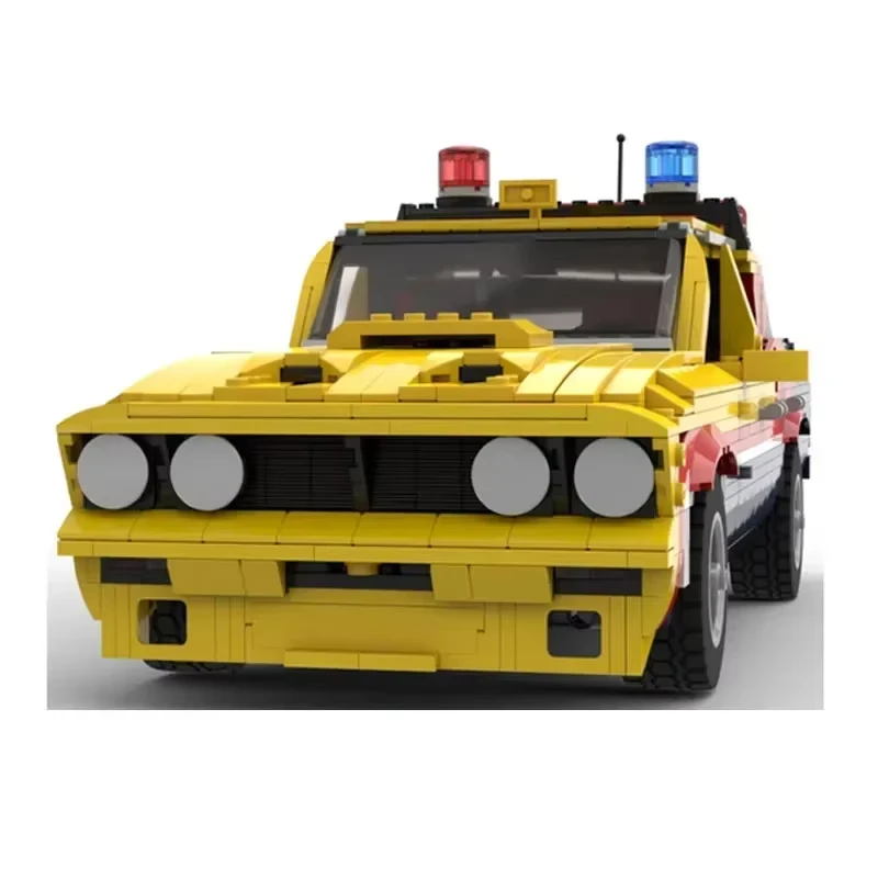 1502 stuks MOC beroemde film en televisie gele kaart interceptor automodel montage bouwstenen speelgoed kindercadeau
