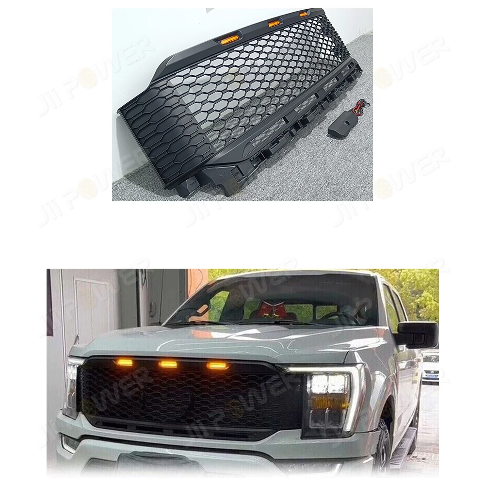 

Hot sale!JiiPower high quality New Automobile Front Upper Bumper Grille for Ford F150 2021 Other Body Parts