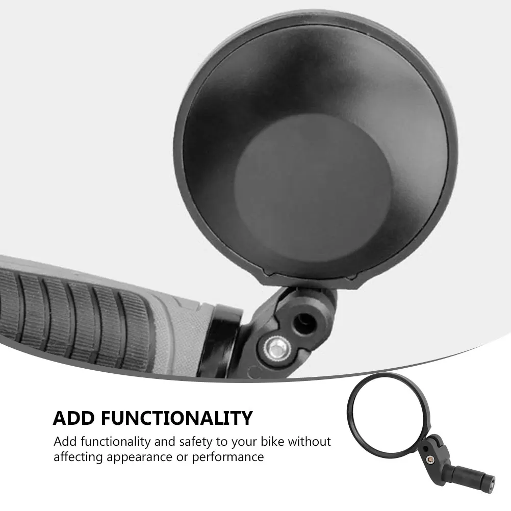 

1Pcs Handlebar Mirror Bike Rearview Mirror 360 Degree Rotatable Wide Angle Convex Glass for Cycling Scooter Mountain Bike