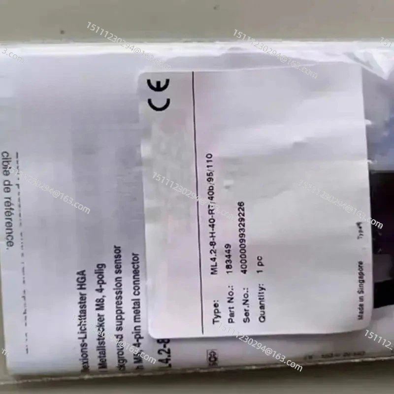 Photoelectric Sensor ML4.2-8-H-40-RT - 40m Range, NPN/PNP Output, Replacement for Industrial Automation Switch (1 PC)