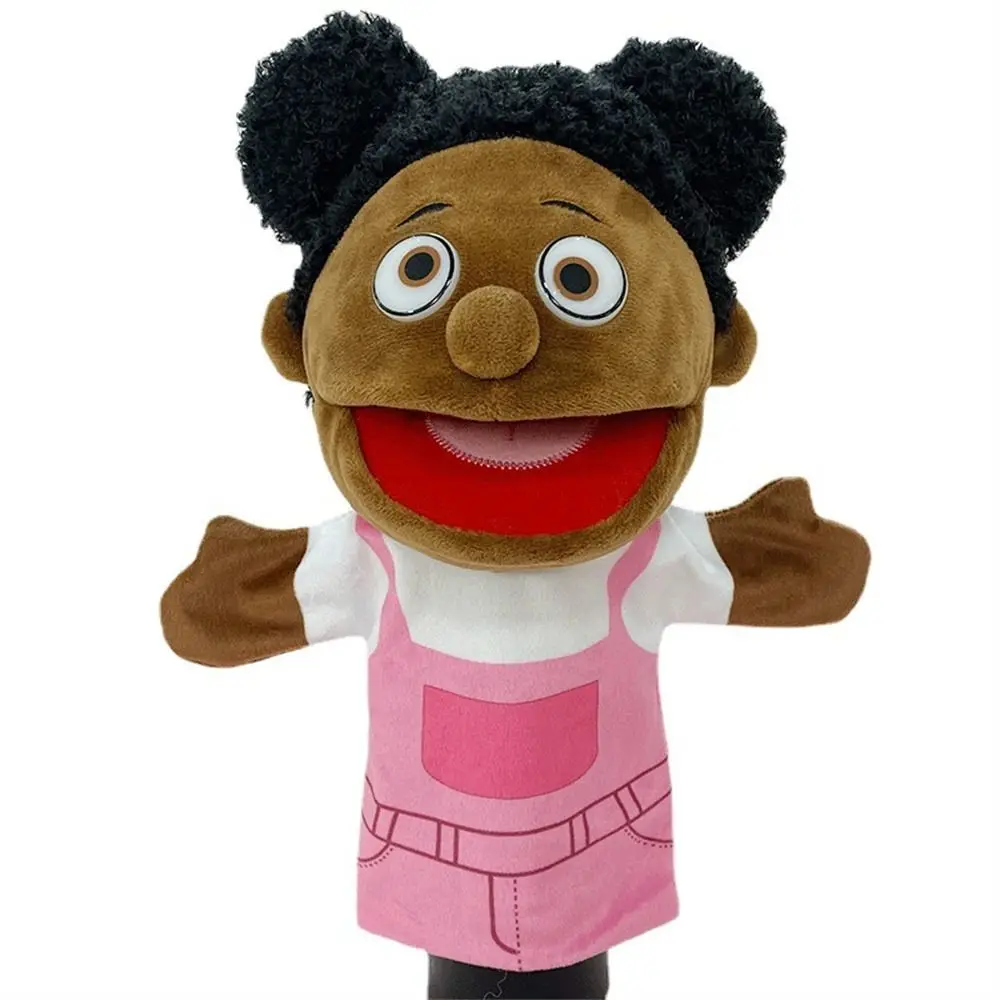 Kids Toy Cognition Plush Toys African Educational Black Skin Finger Dolls Finger Puppets Plush Hand Puppet Hand Puppet