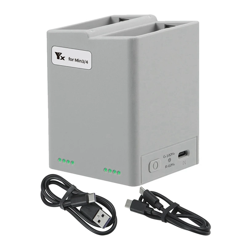 

Зарядное устройство T31C-YX для MINI 3/4 Pro, экран, цифровая интеллектуальная быстрая зарядка, 2 аккумулятора для DJI MINI 3/4 Pro, аксессуары