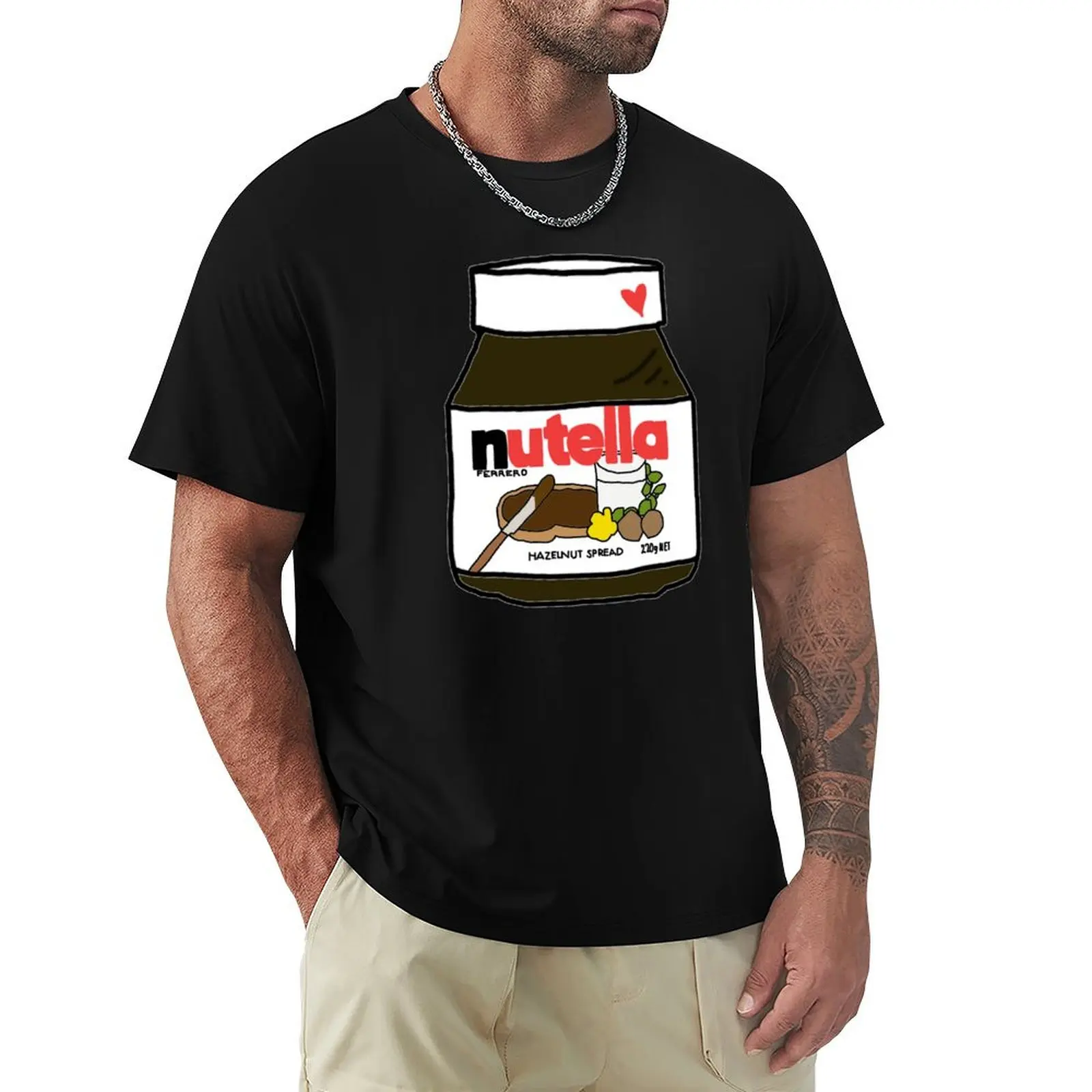 Nutella T-Shirt Summer Casual Loose T-Shirt