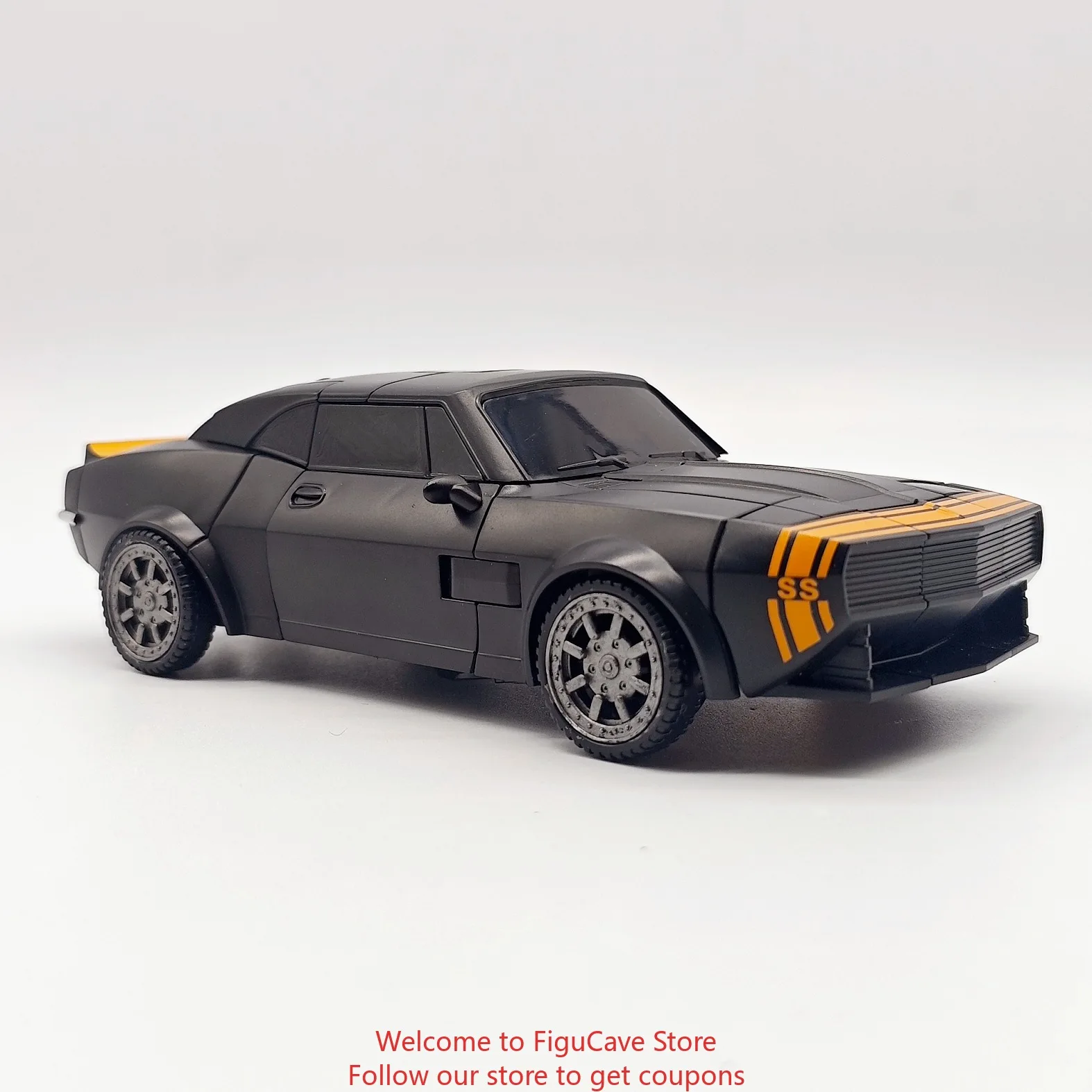 Baiwei TW1038 Brinquedo Transformável com Borda Oculta, Robô Carro Vespa Preta, Modelo de Filme, Figura de Ação