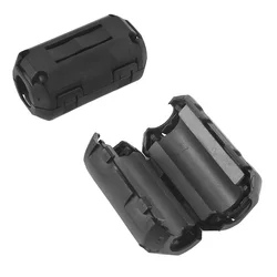 50Pcs Clip-on Ferrite Ring 3.5/5/7/9/13mm Noise Suppressor Cable Clip Toroidal Core Ferrite for USB Audio Video Cable Power Cord