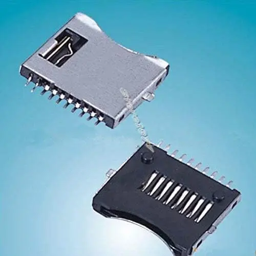 20pcs TF Micro SD Memory Card Socket Slot 10Pin Connector s682