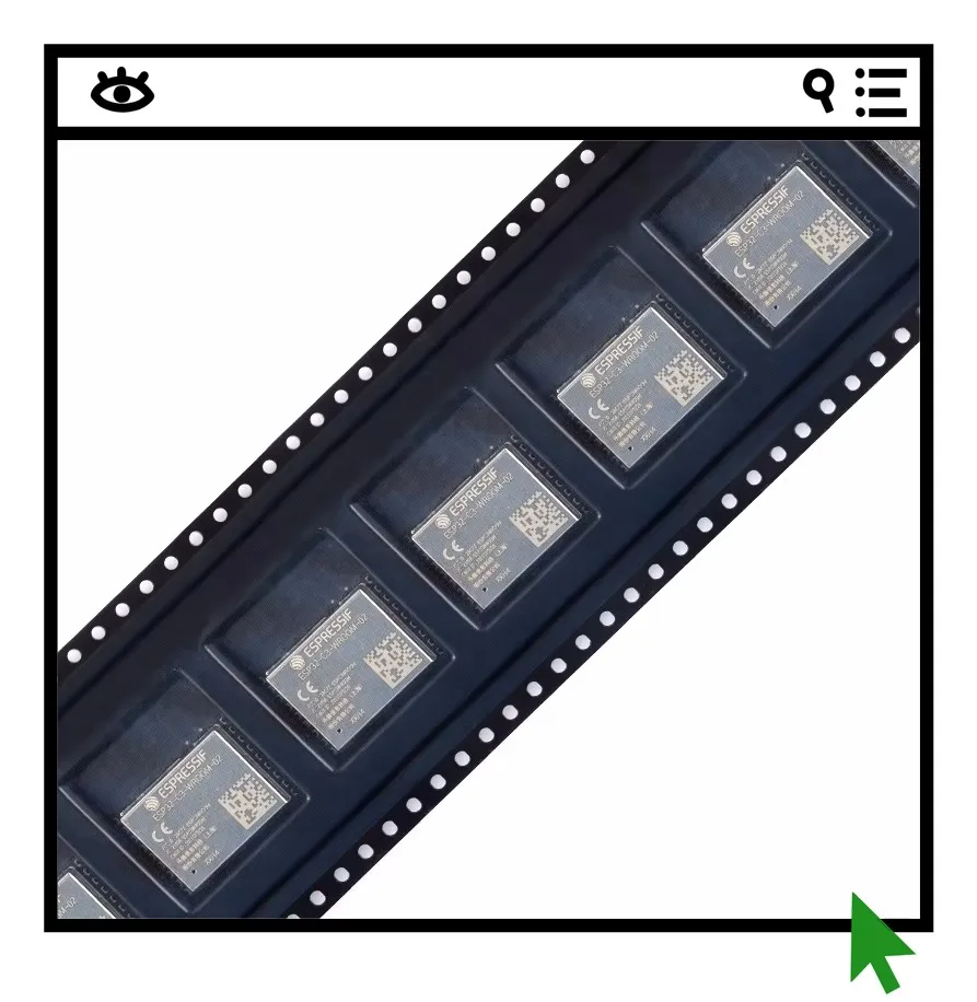 

2 шт. ESP32-C3-WROOM-02-H4 2,4 ГГц WiFi + Bluetooth BLE 5.0 беспроводной модуль
