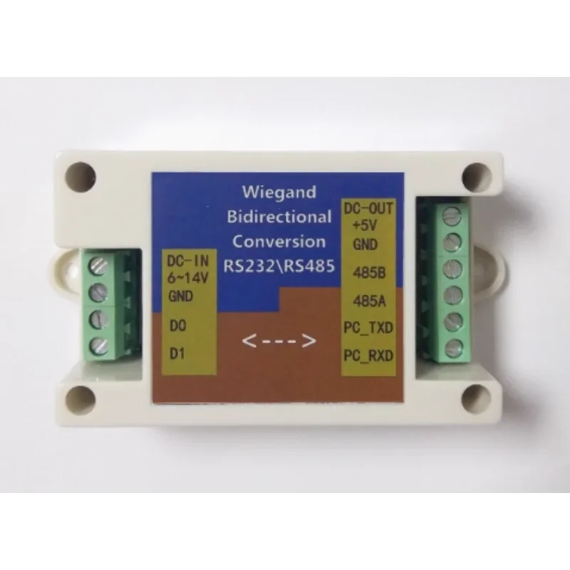 

Wiegand-serial Two-way Conversion Wiegand Converter/WG26/34 To RS232/RS485