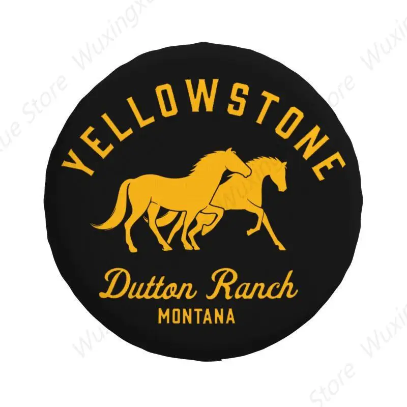 Dutton Ranch Yellowstone Spare Wheel Cover for Mitsubishi Pajero 4x4 Trailer Custom Tire Protector 14