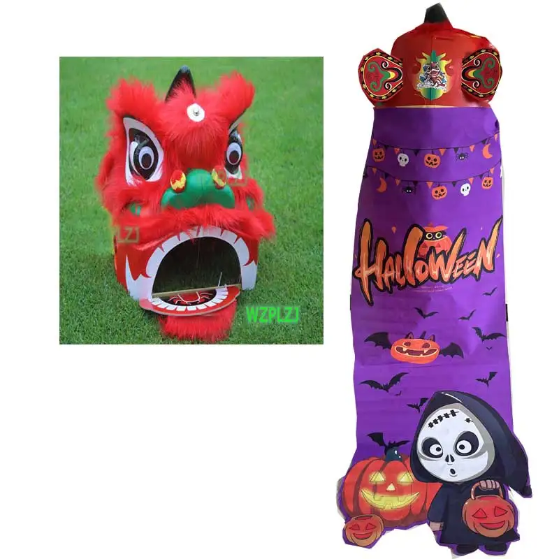 عباءة الهالوين مقاس 12 بوصة لعبة ملابس رقص الأسد لعمر 3-5 سنوات للأطفال الأولاد والبنات والأطفال أداء الحفلات الرياضية لمرحلة الكرنفال #4