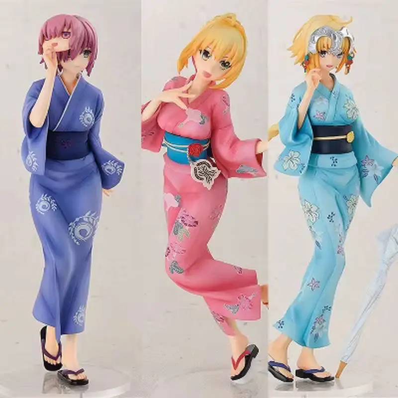 Fate Fgo Bathrobe Matthew Nero Sebas Saber Bathrobe Joan Of Arc Claudius Yukata Ver  Action Figures Gift