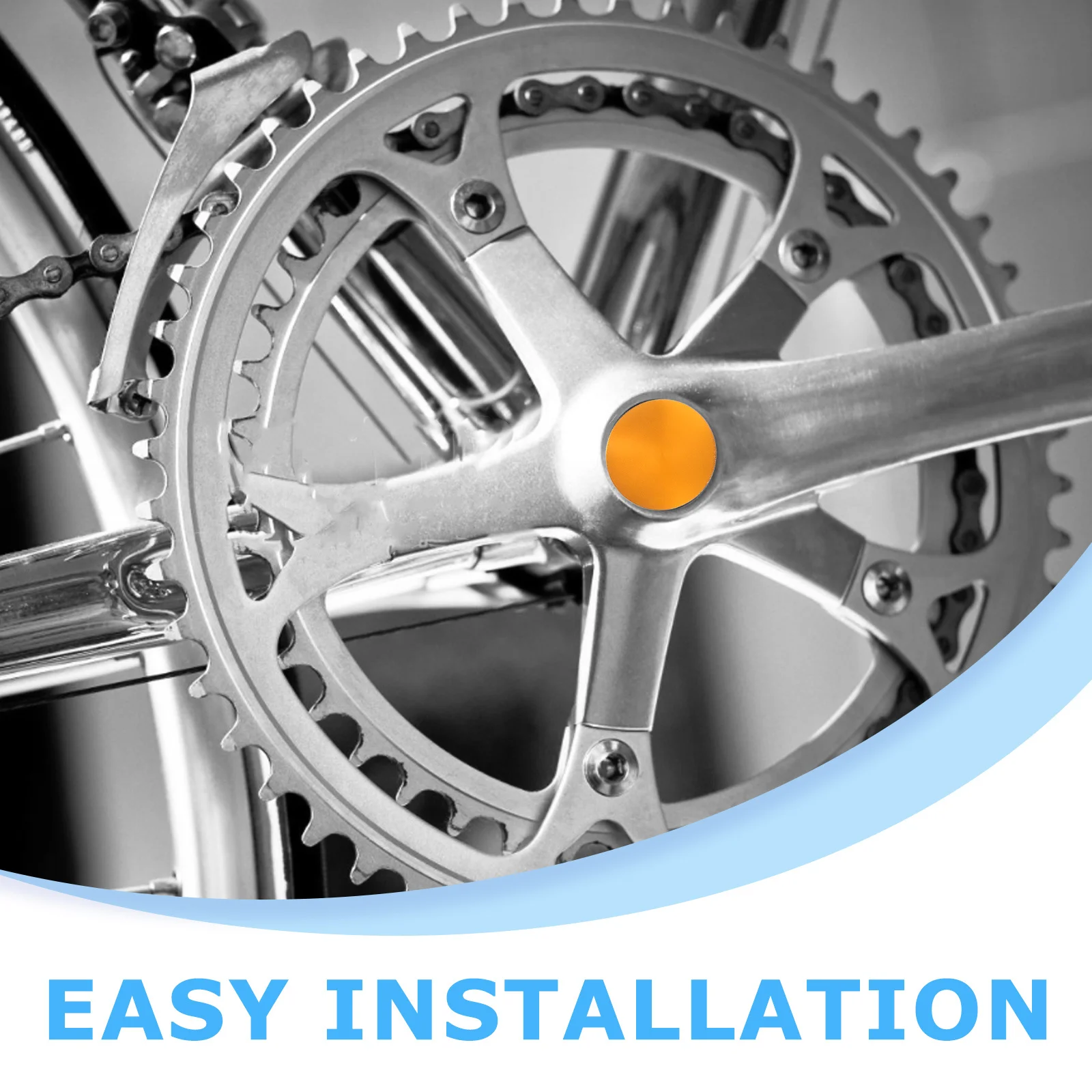 

1Set Stylish Aluminum Alloy Bike Crank Cover Dustproof Protection for Central Crank Lightweight for Mountain Road Bicycle