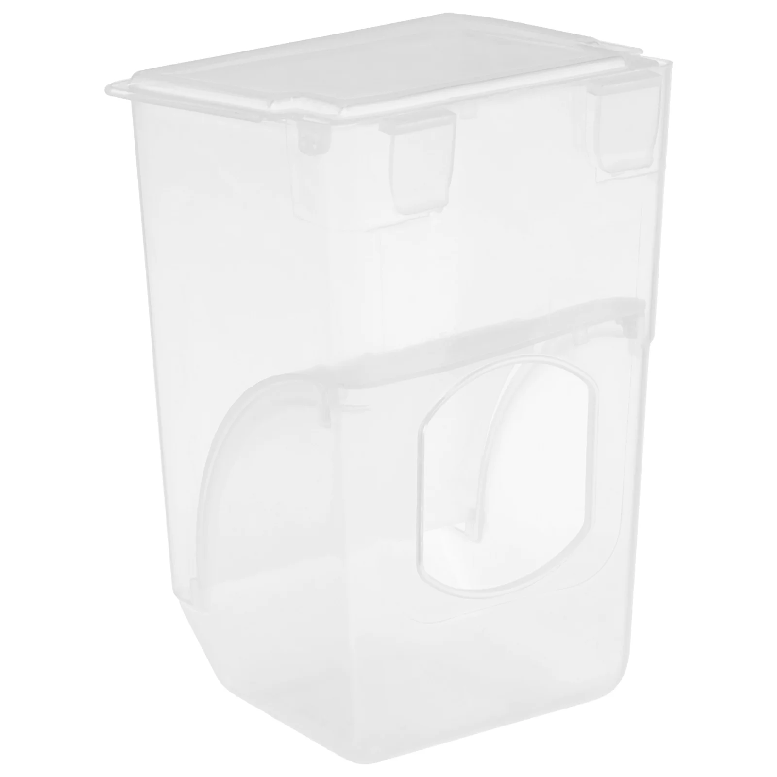 

Automatic Anti-Spill Pigeon Feeder Transparent Hanging Bird Cage Food Box Flip Cover Food Dispenser Pigeon Supplies