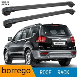 2Pcs Roof Bars for KIA - BORREGO MOHAVE [2007-2019] Aluminum Alloy Side Bars Cross Rails Roof Rack Luggage Load 100KG