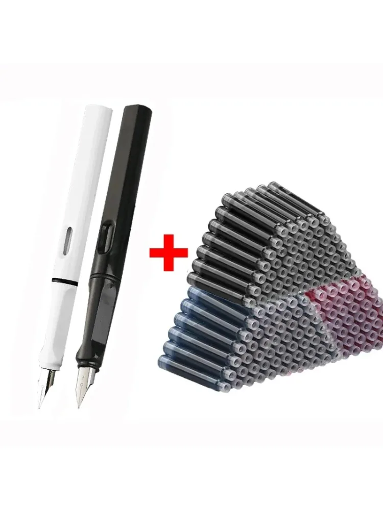Füllfederhalter-Set, austauschbare Tintenmine, Kalligraphie-Multifunktionsstifte zum Schreiben, 0,38 mm, Büro, Schule, Schreibwaren