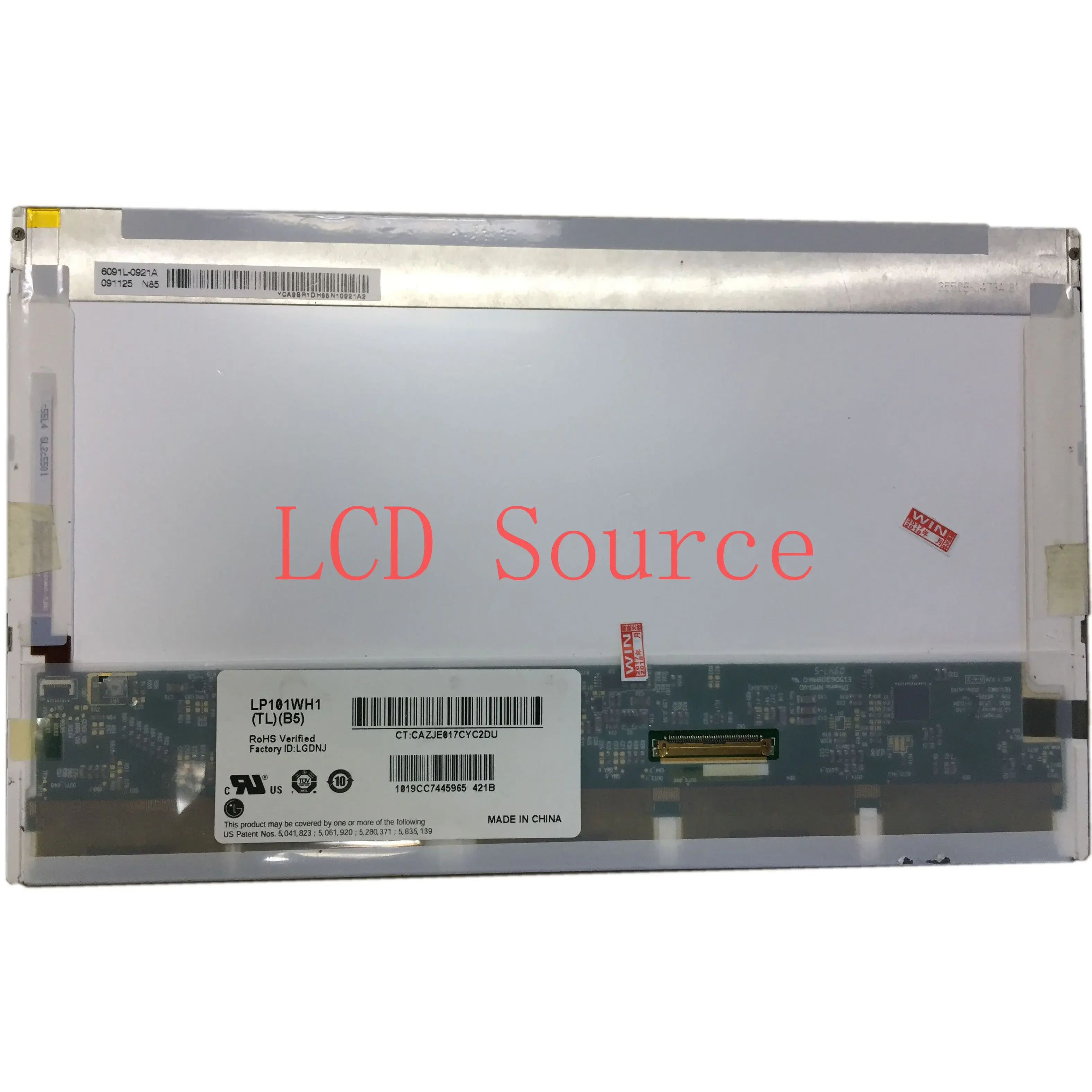 LP101WH1 TLB5 fit LTN101AT03 LP101WH1 TLB4 TLB1 CLAA101WA01A HT101HD1-102 10.1 inch LCD Screen