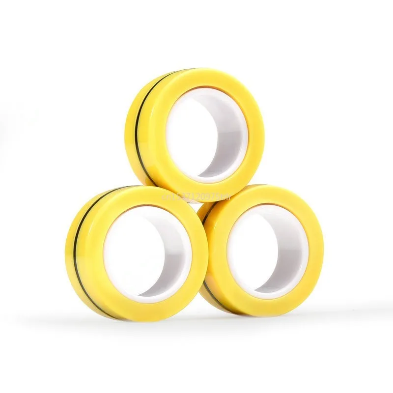 3 stks Fidget Spinner Magnetische Ring Speelgoed Vingers Magneet Ringen ADHD Stress Magisch Speelgoed voor Volwassen Kinderen Angst Fidget