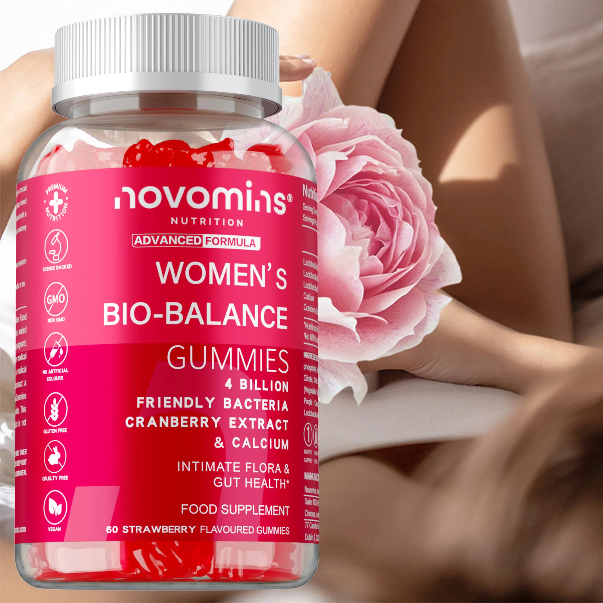 

Women's Bio-Balance Gummies - Support Urinary and Vaginal Health, Promotes Digestion, Provides Intestinal Support