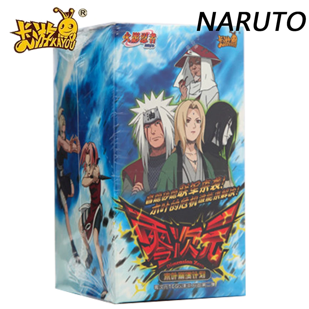 

KAYOU Naruto Collection Cards for Children Hot Blooded Anime Jiraiya Orochimaru Crisis Strikes Character Battle Cards Toys Gifts