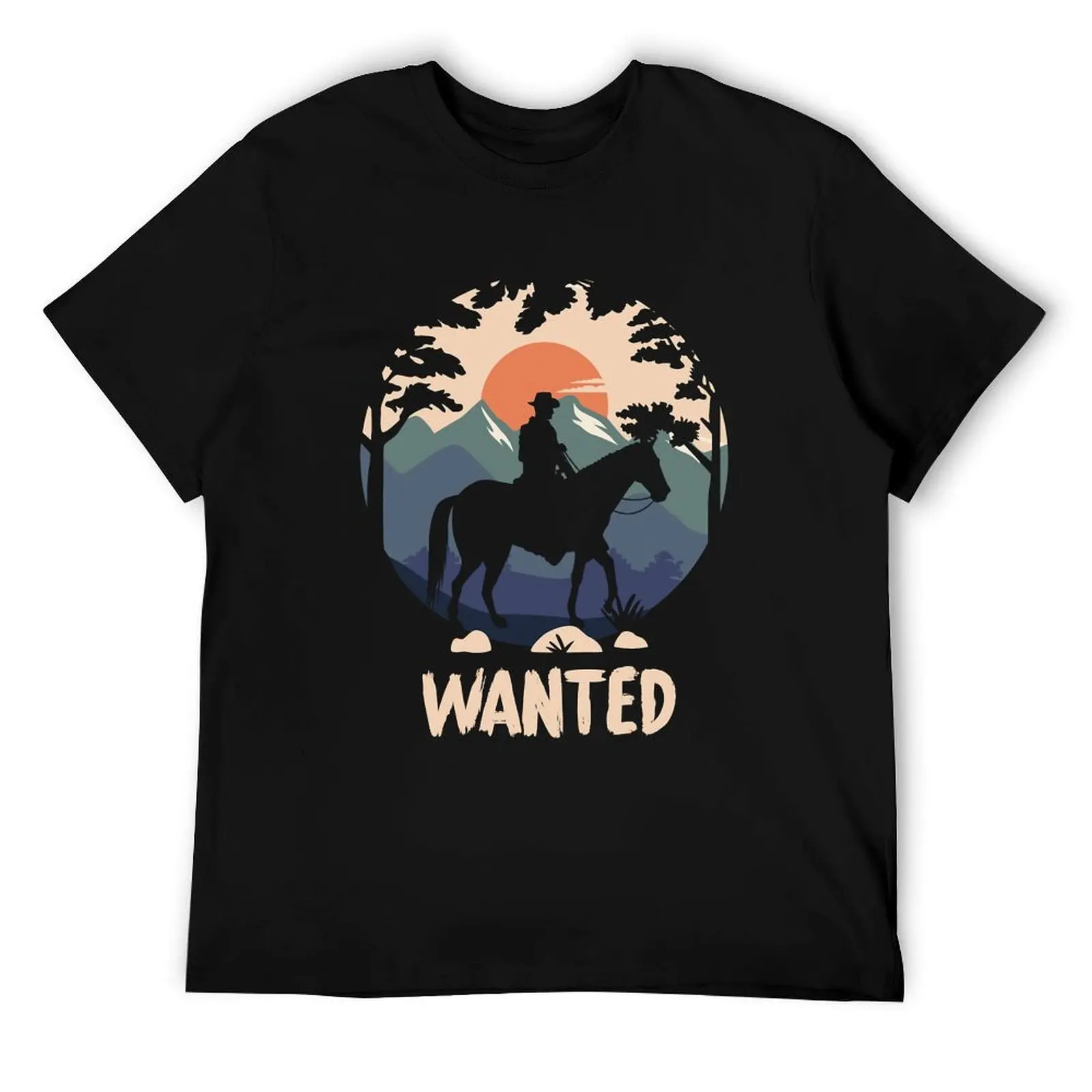 

rdr2 - wanted cowboy T-Shirt anime t shirts for man t shirt man casual T-Shirt