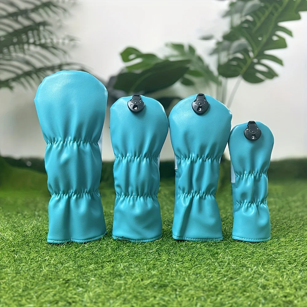 Golf club head covers Golf club protective sleeve Drive PU waterproof material Better protection of golf clubs utility Simple st