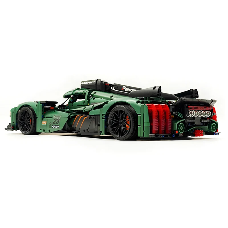 Sport Car Green 9X8 Racing Model Building Blocks MOC 10616 High Tech Speed Vehicle Bricks Puzzle Toy Kit Chrismas Gift Kids Boys