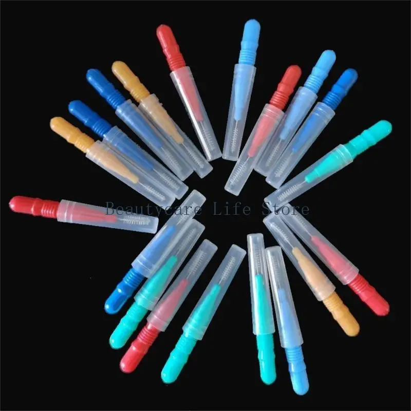 652C 50Pcs/set Interdental Brushes Teeth Care Tooth Push-Pull Removes