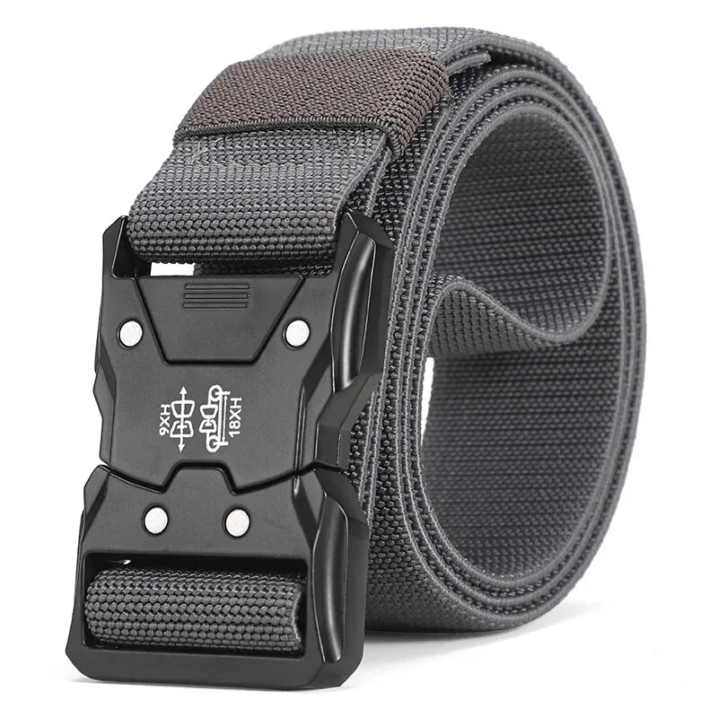 Classic Design Fashion Matching Essentials Tactical Quick Release Snap Snap Elastic Leisure Outdoor Training Belt