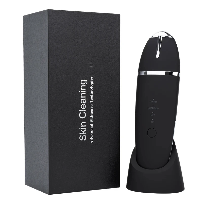 Épurateur de peau du visage ultrasonique professionnel, spatule vibrante pour le visage, dissolvant de points noirs, pelle propre, Machine à éplucher par Cavitation