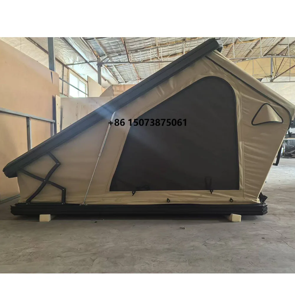 Diy 2 Person Foldable Car Roof Tent with Integrated Ladder, UV-Resistant Hard Shell & Heavy-Duty Waterproof Zippers