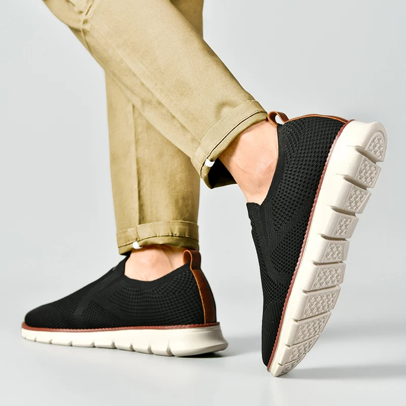 Outdoor Men Sneakers Shoes Men Loafers Lightweight Summer Fashion Breathable Mesh Men Casual Shoes Men Trainer Zapatillas Hombre