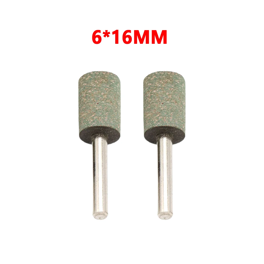 

2pcs Rubber Polishing Burrs Cylindrical 6mm Shank Rotary Tool For Fine Grinding Polishing Abrasive Processing Point Bit Tools