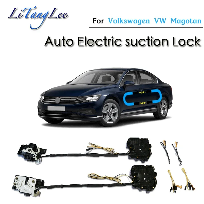 For Volkswagen VW Magotan 2012~2019 Car Soft Close Door Latch Pass Lock Actuator Electric Absorption Suction Silence Closer