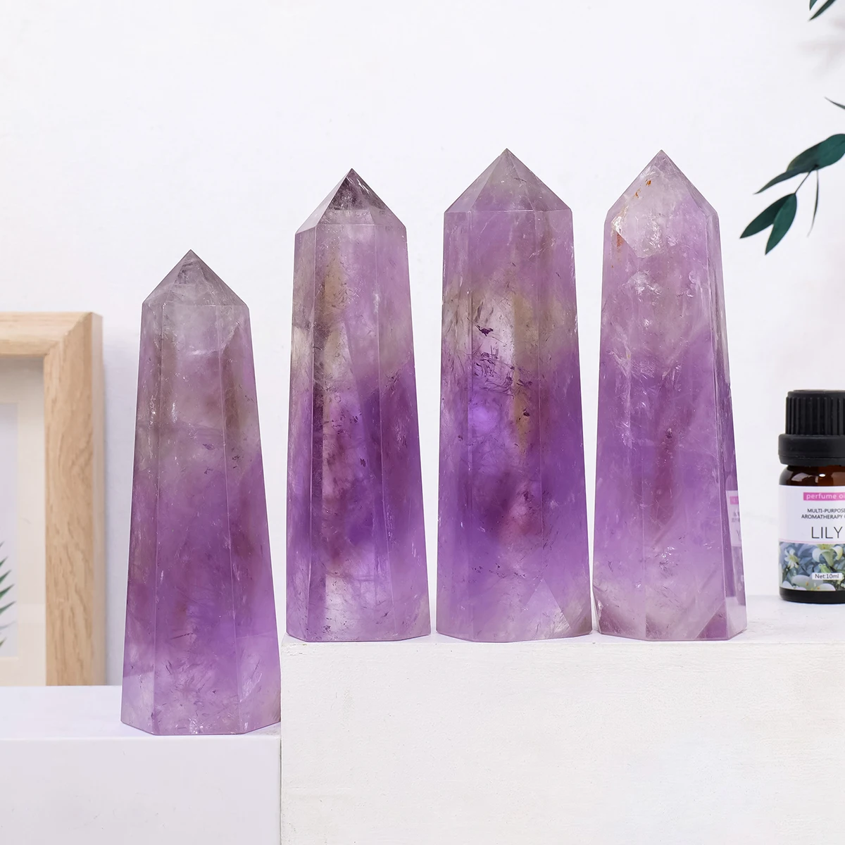 Natural Crystal Brazilian Amethyst Tower Gemstone Point Home Decor Energy Divination Healing Crafts Gifts Hot Sales 2023