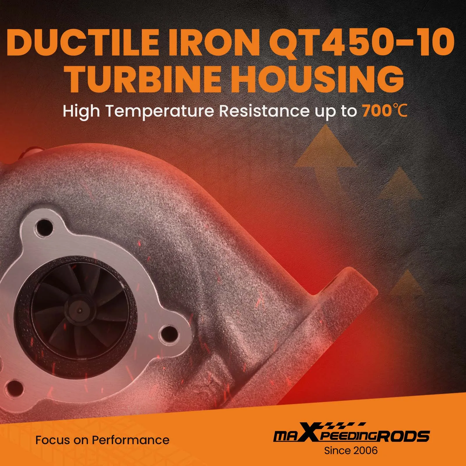 Turbocompressore motore per Hyundai H-1 i800 2.5 D4CB 282004A480 2007- 53039880127 53039880145 53039700145