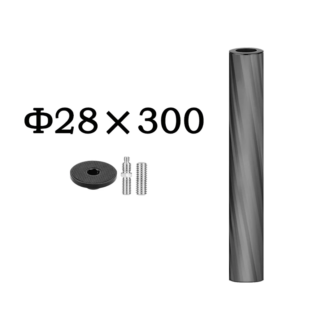 Mid-Axis Carbon Fiber Einbeinstativ Pole Zubehör Stativ Center Shaft Verlängerung Stange 3/8 zoll Loch SLR Kamera Stabilisator Griff grip – Detail 13