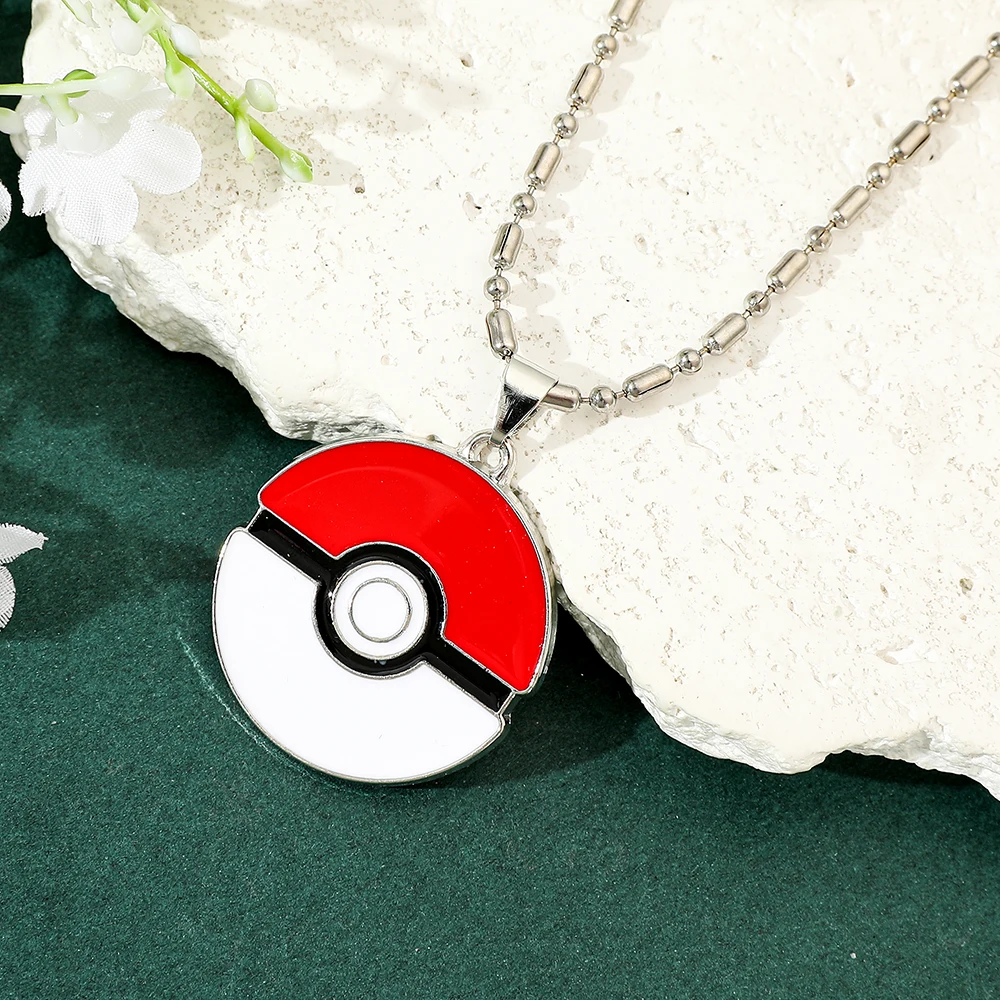 Anime Pokemon Necklace Fashion Trend Cartoon Necklace Men Women Cosplay Jewelry Accessories Gifts