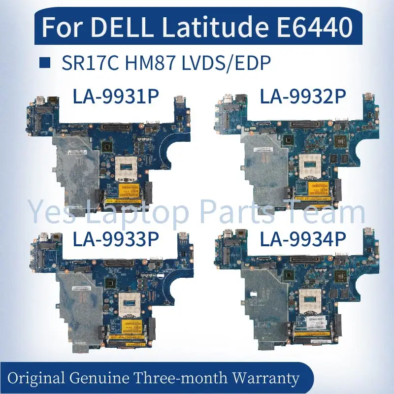 Placa base LA-9931P LA-9932P para portátil DELL Latitude E6440, LA-9933P, 0D5CH1, 007KGN, 085M2V, 0X8DN1