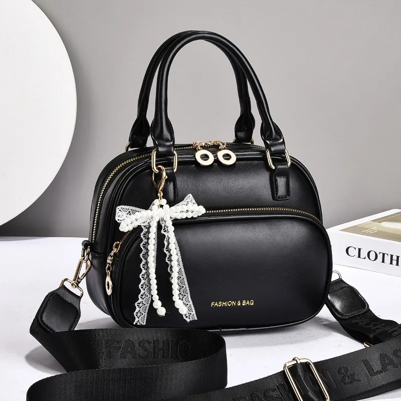 

Ретро сумки-подушки из искусственной кожи для женщин, простая однотонная женская сумка через плечо для телефона, повседневная женская сумка, кошелек-клатч