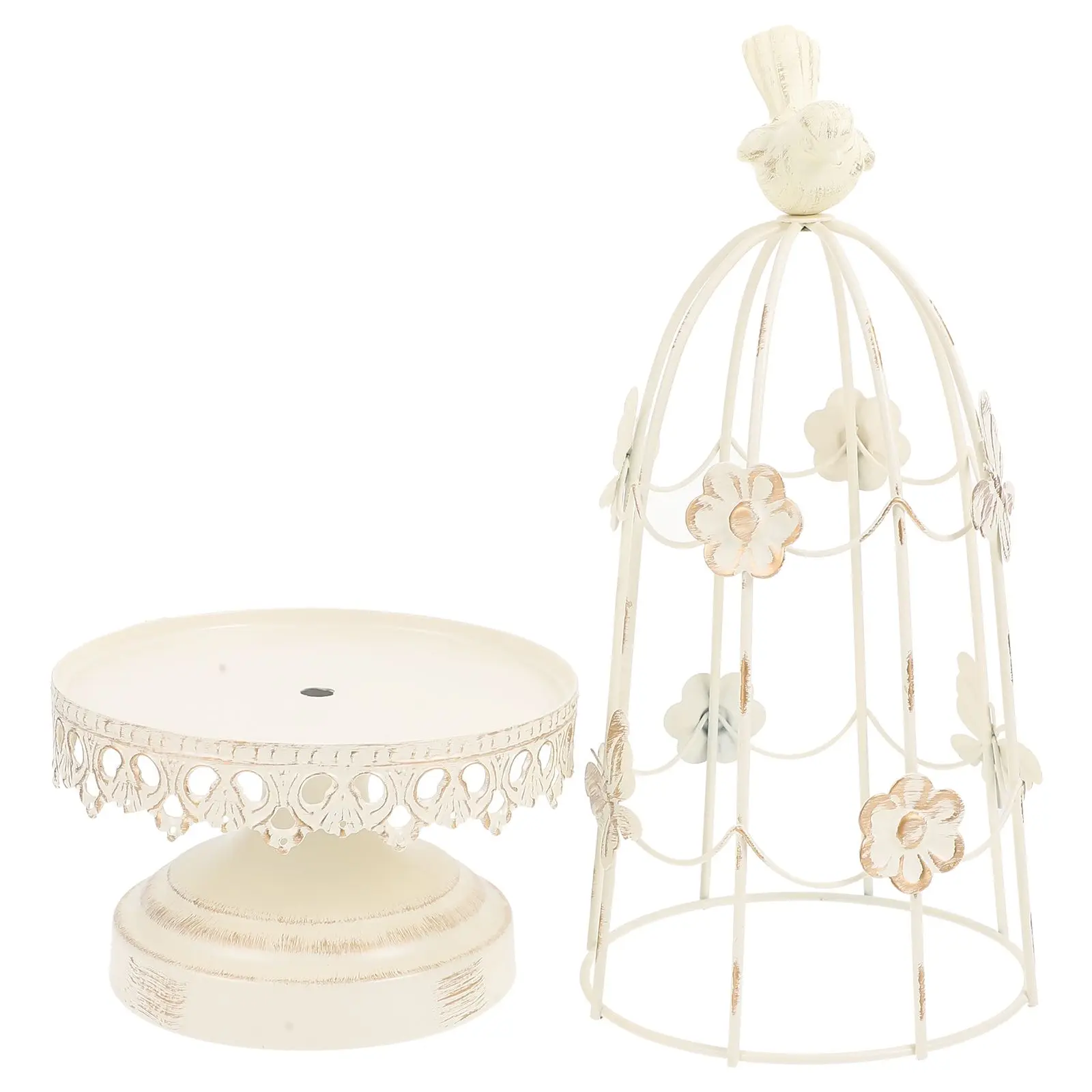 

Birdcage White Iron Vintage Home Decor Party Wedding Aromatherapy Retro Holder Decor Lovers Table Ornament