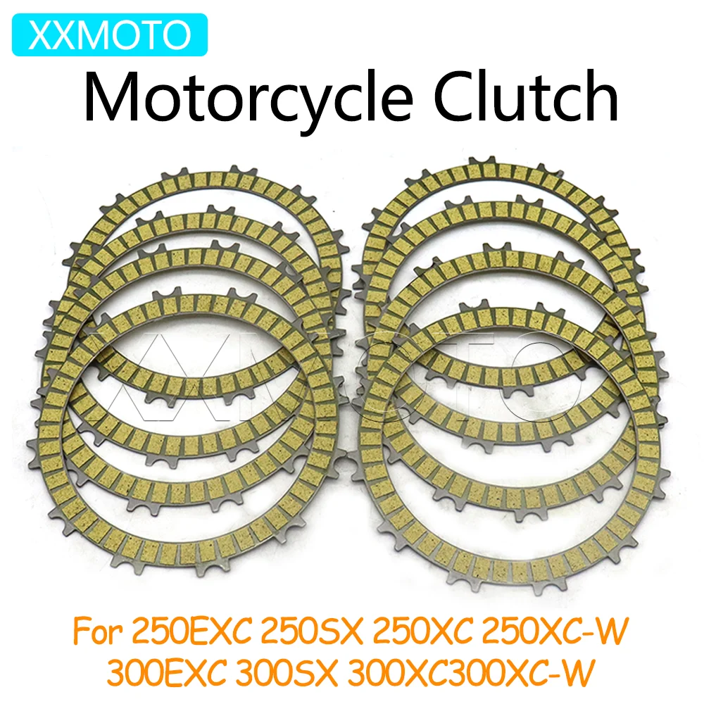 

For 250EXC 250SX 250XC 250XC-W 300EXC 300SX 300XC 300XC-W 250 300 EXC SX XC XC-W Motorcycle Clutch Plates Friction Disc Kits