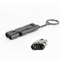 120 db aluminum alloy double tube lifesaving emergency SOS safety survival outdoor EDC Tool whistle Portable