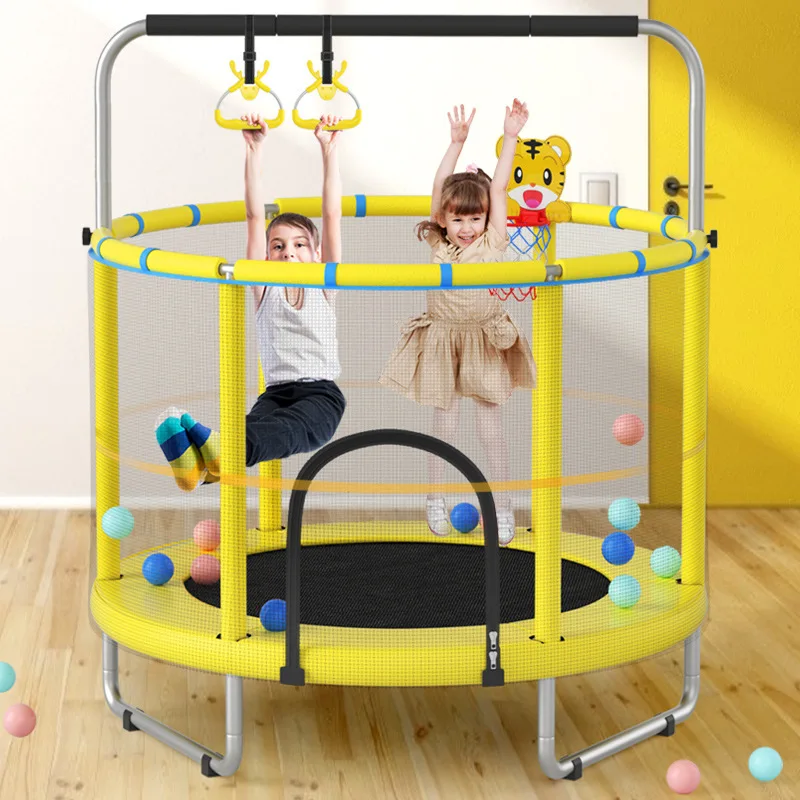 

bed for household use Children's indoor baby bouncing bed Children's adult fitness belt protective net Family toy bouncing bed