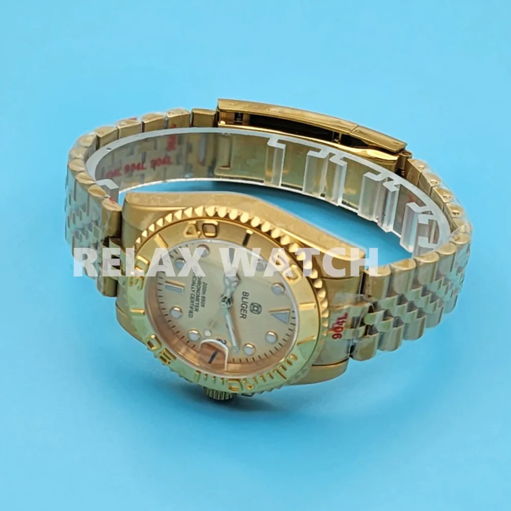 ステンレス鋼のメンズウォッチ,自動移動,40mm