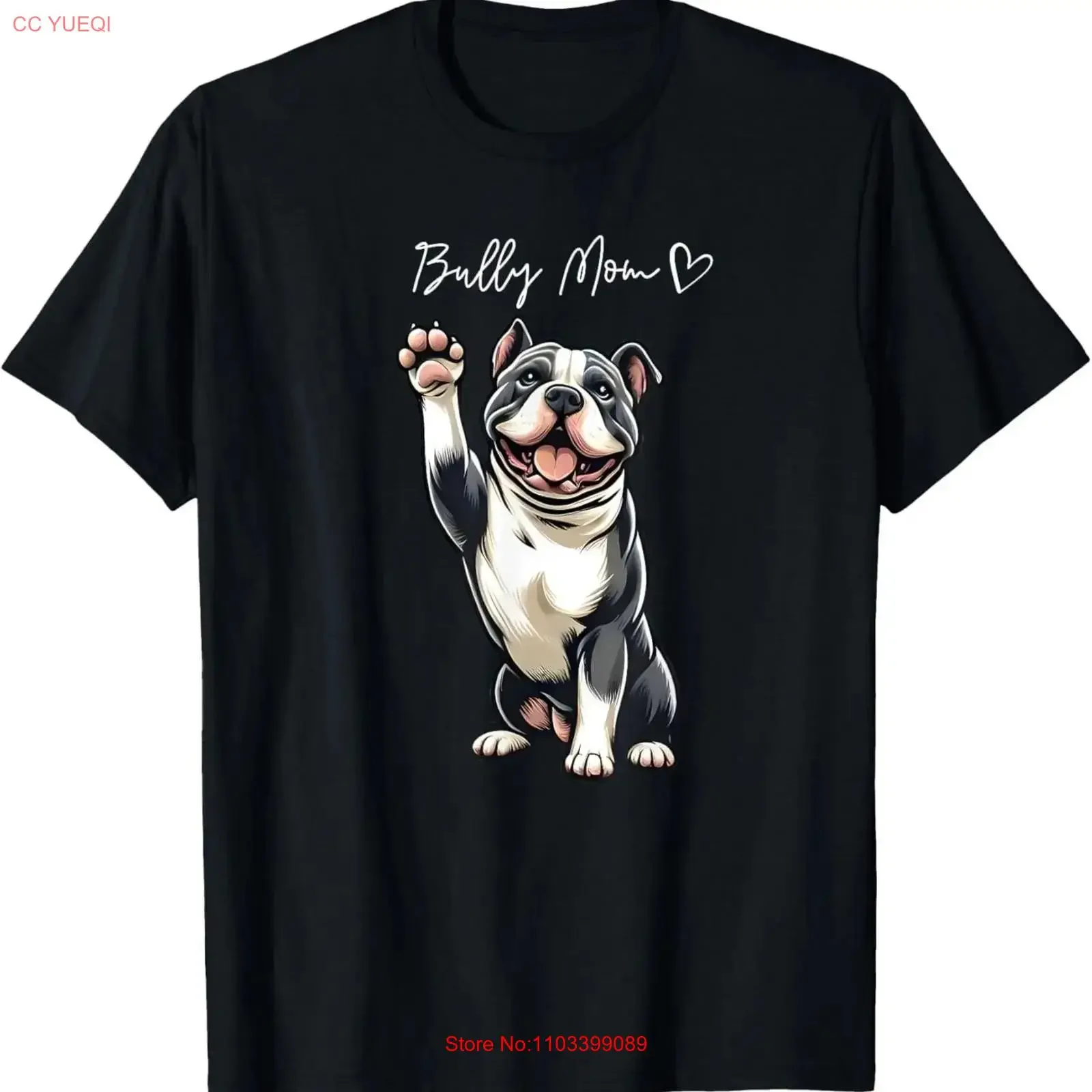 Camiseta vintage de moda para mamá orgullosa de Pitbull American Bully, lavada, suave, unisex, informal, cómoda y elástica.