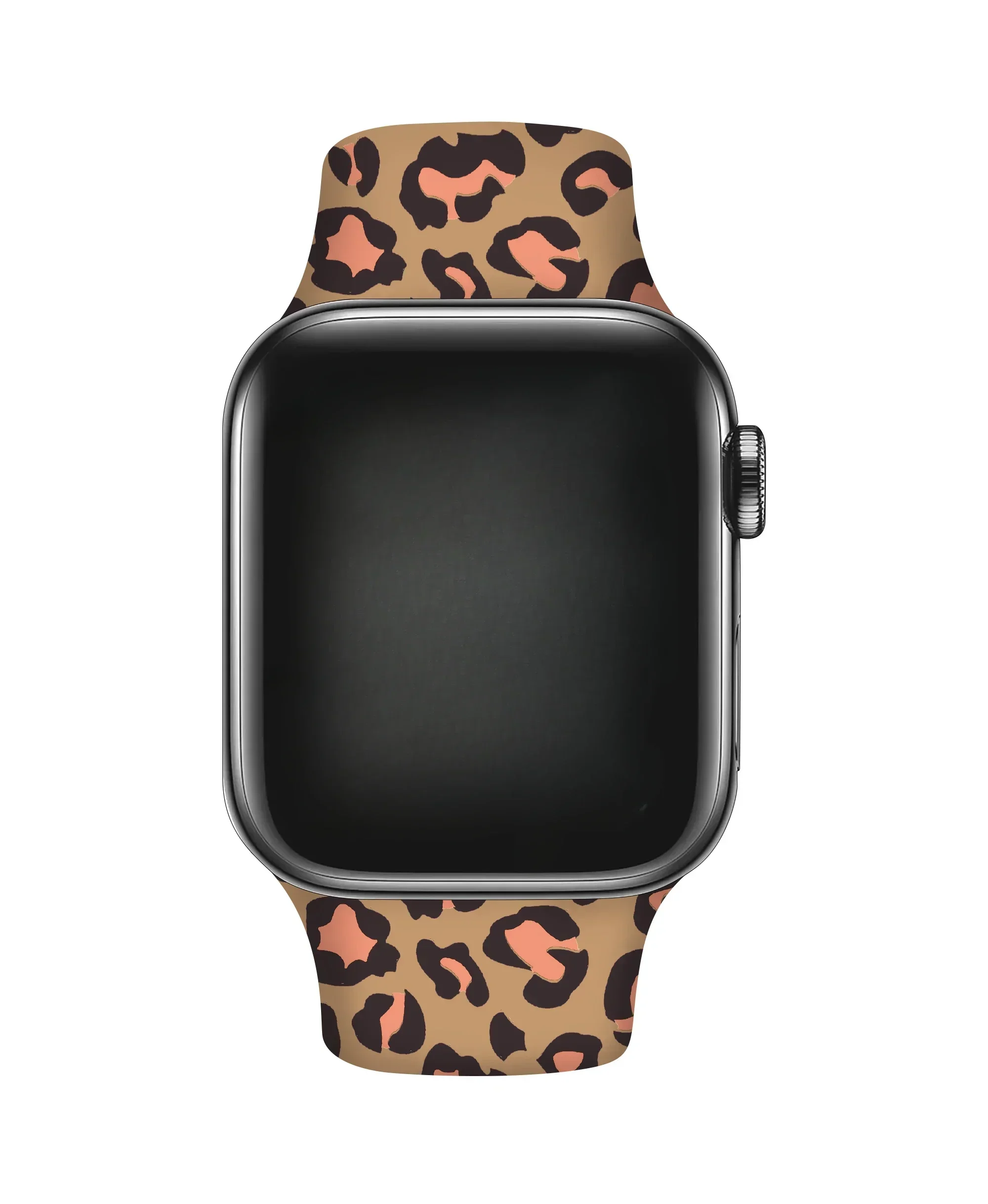 Silicone Leopard Printed Watchband for Apple Watch Ultra 2 49mm 38mm 40 42mm 44 Bracelet for IWatch Series 9 8 7 6 5 4 41mm 45mm