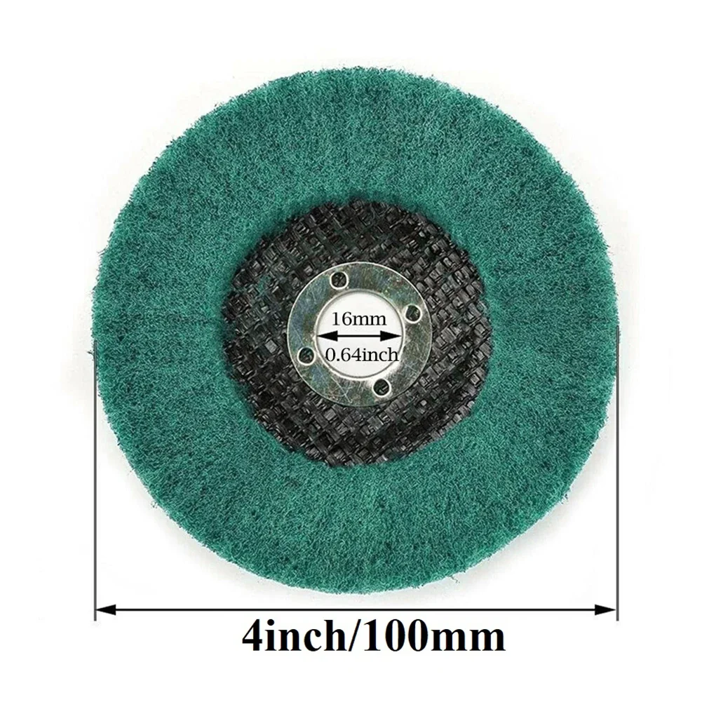 Premium Performance Buffing Wheel for Angle Grinder Nylon Material Flat Type 27 Shape Fiberglass Backing Plate